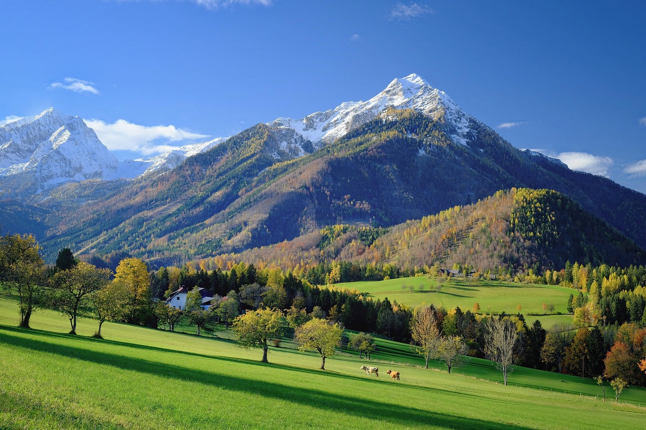 Autumn scenery on a Central Europe multi-country tour