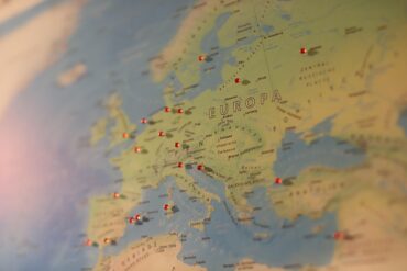 best countries to visit in europe for first timers shown on a simple europe map