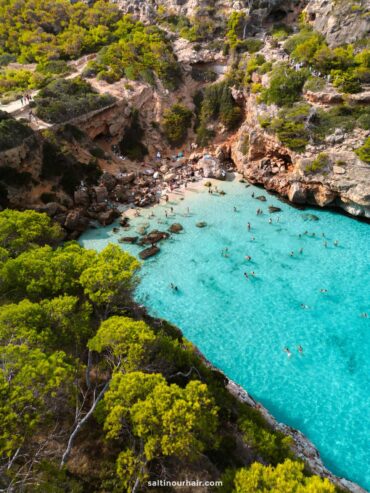 Scenic view of the Tramuntana mountains in Mallorca Spain