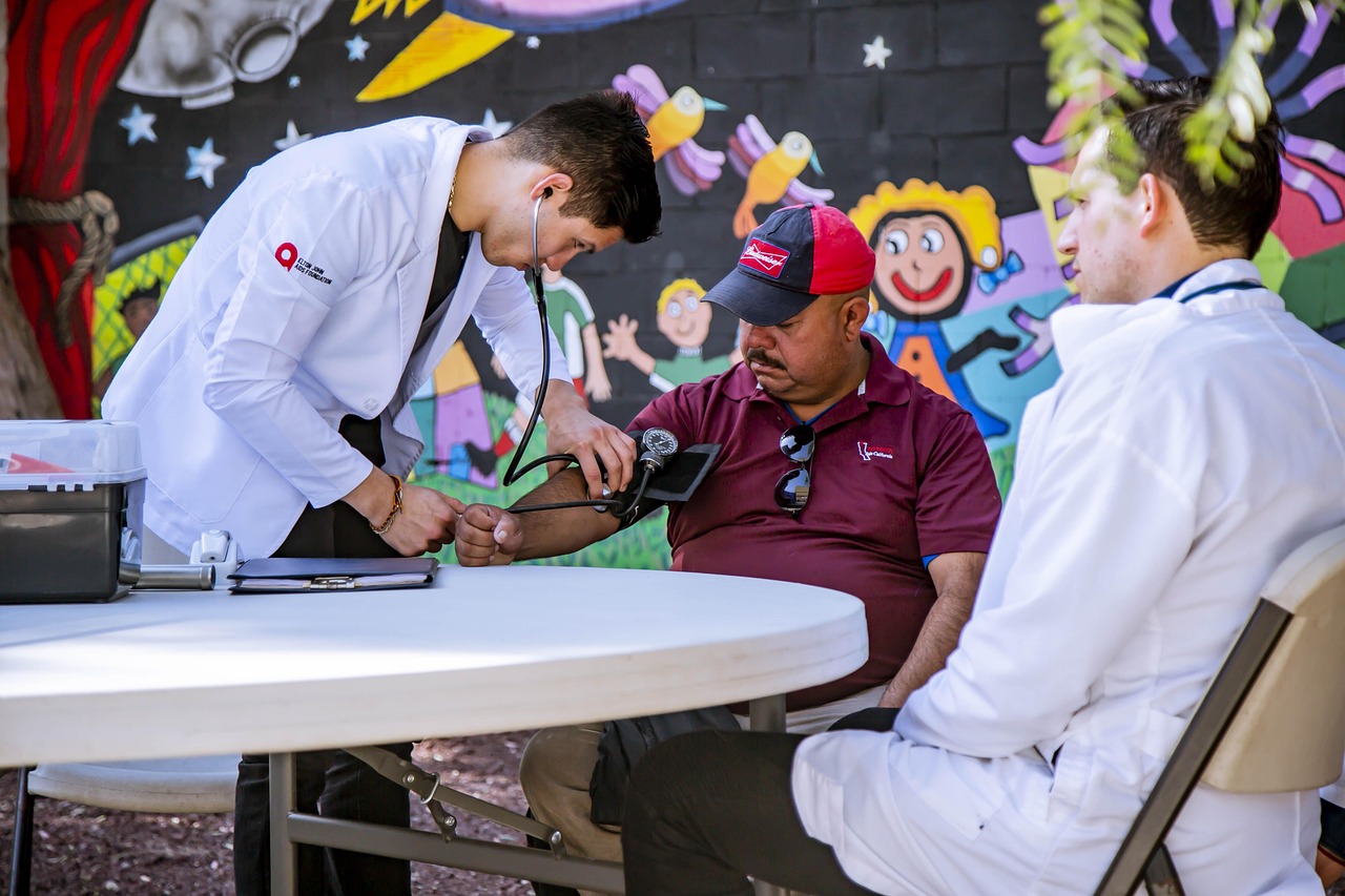 traveler consulting a doctor after drinking unsafe water abroad