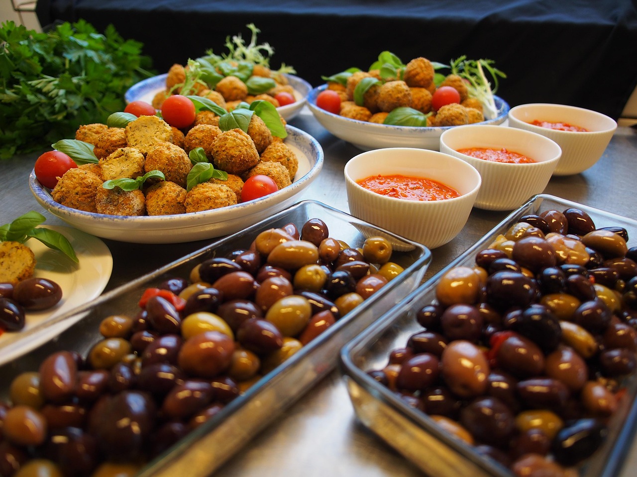 Plate of tapas at a bar in central Granada