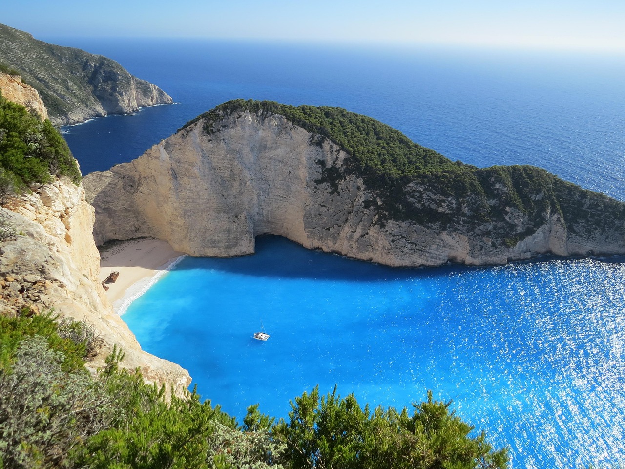 Milos island Greece cliffside scenery