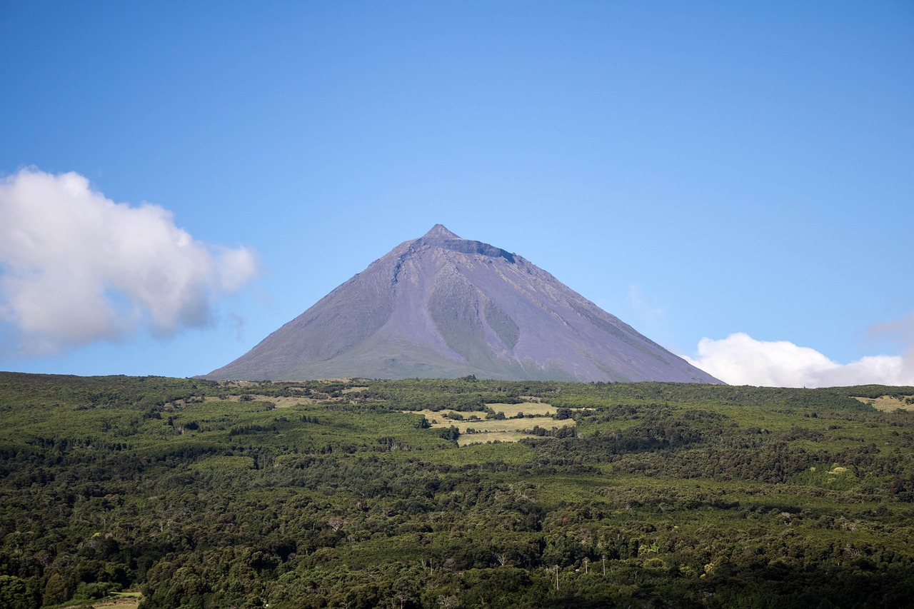 Volcanic landscape of hot springs sao miguel island
