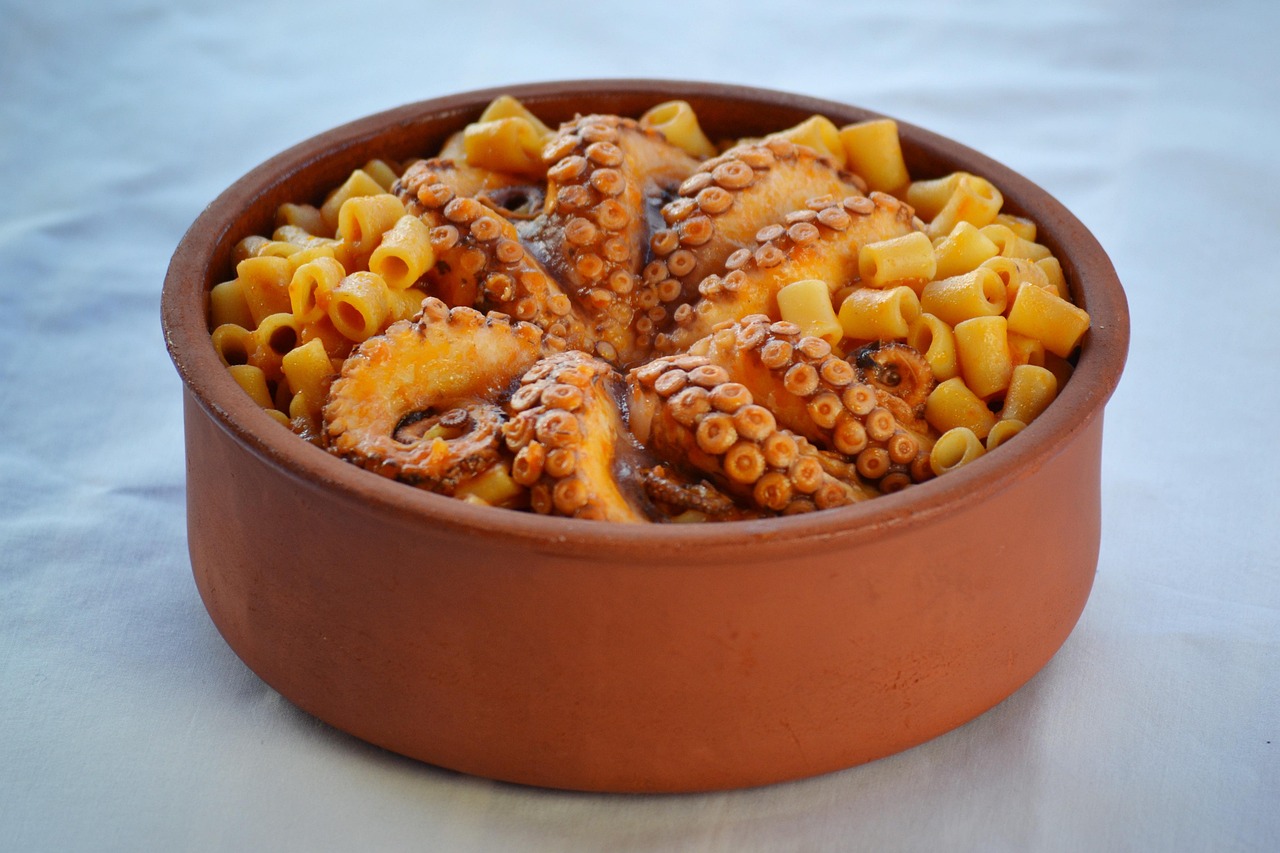 Local Greek dishes served in a traditional Milos taverna