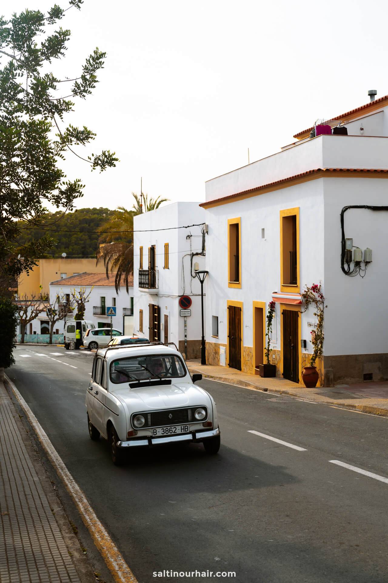 Scenic coastal road in Ibiza for renting car ibiza