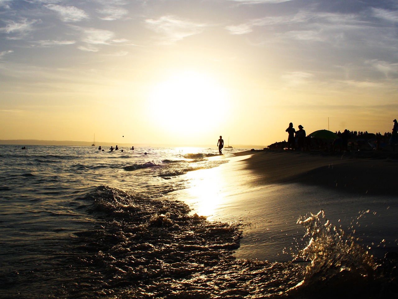 Things to do in Formentera: Sunset view from a quiet beach
