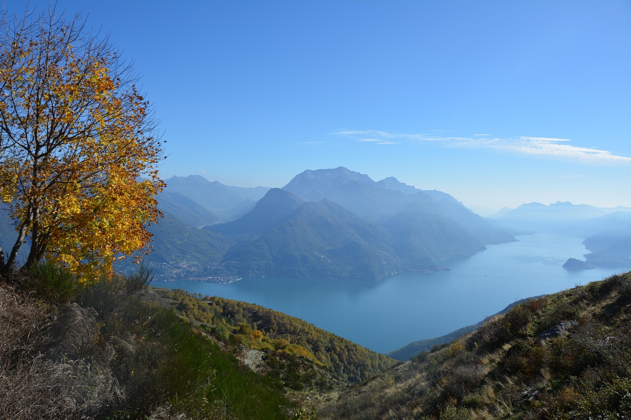 Scenic hiking trail with lake views