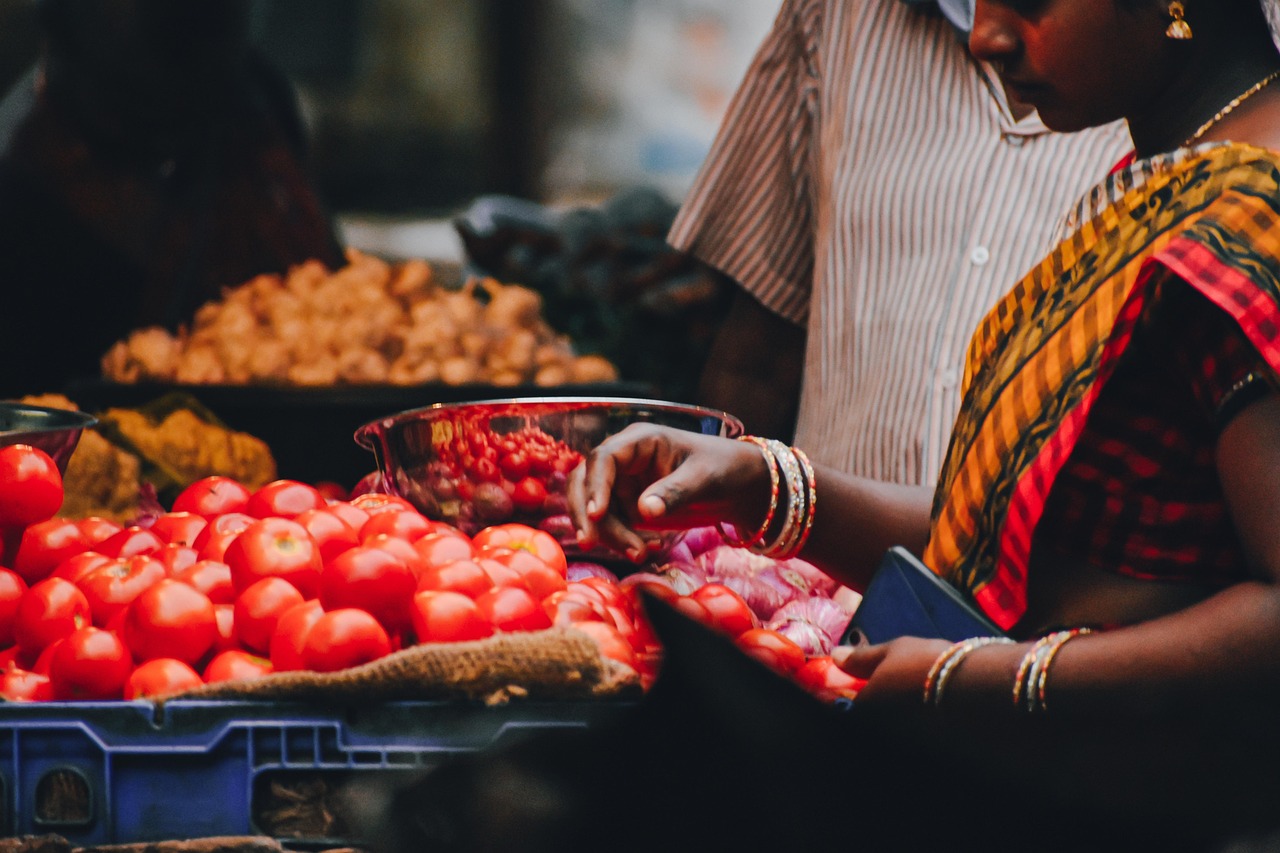 Fresh local produce at a market in Mallorca