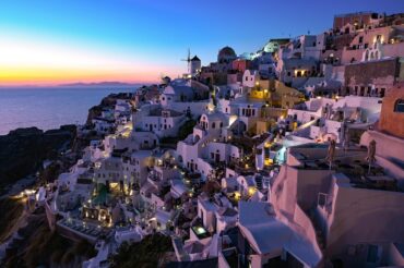 things to do in santorini island greece sunset view from Oia