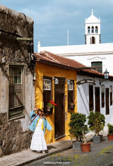 Cobbled streets of Garachico showcasing unique volcanic architecture and charming plazas